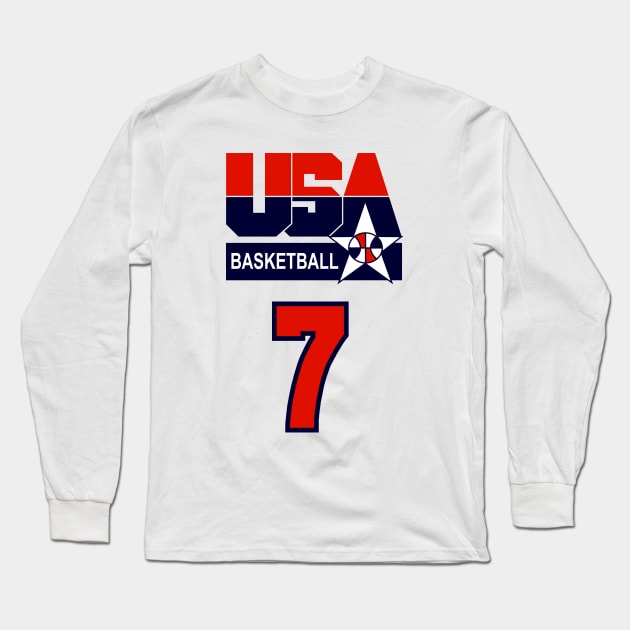 USA DREAM TEAM 92 - Bird Long Sleeve T-Shirt by Buff Geeks Art